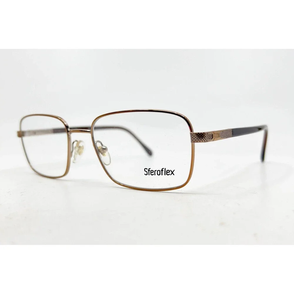 Sferoflex 2266 267 Brown Metal Eyeglass Frames Womens 53-18-140 Rectangle